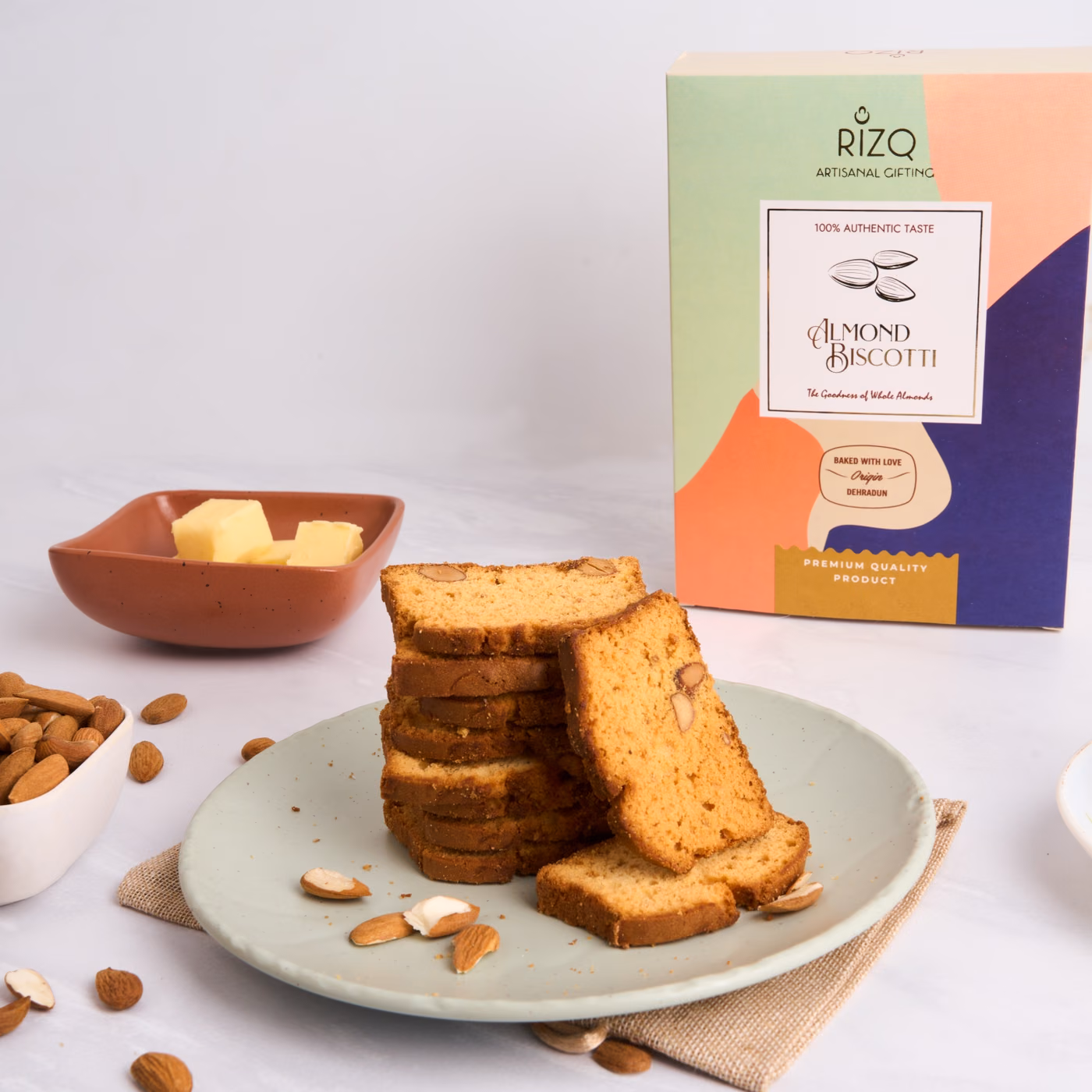 Almond biscotti box