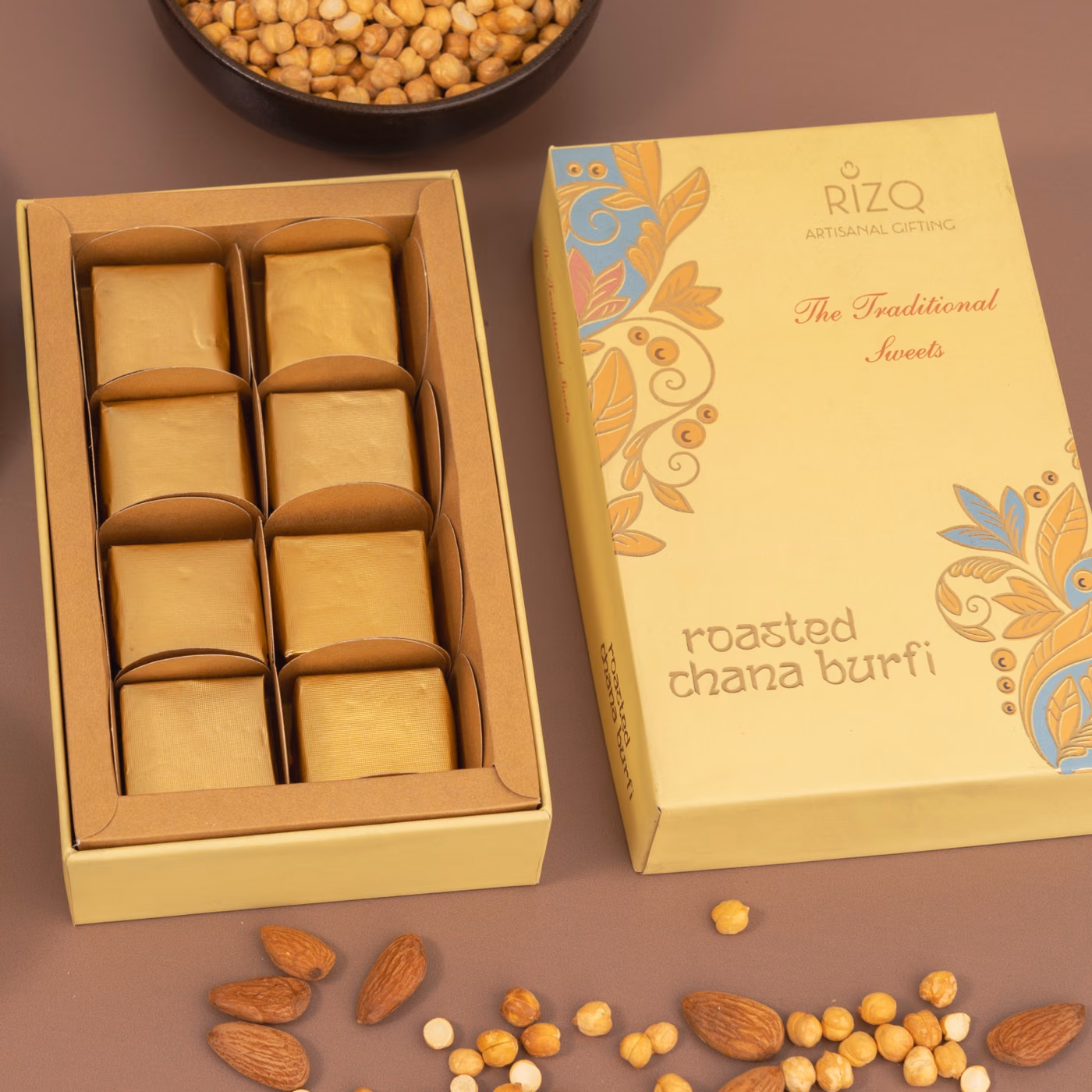 Roasted Chana Barfi