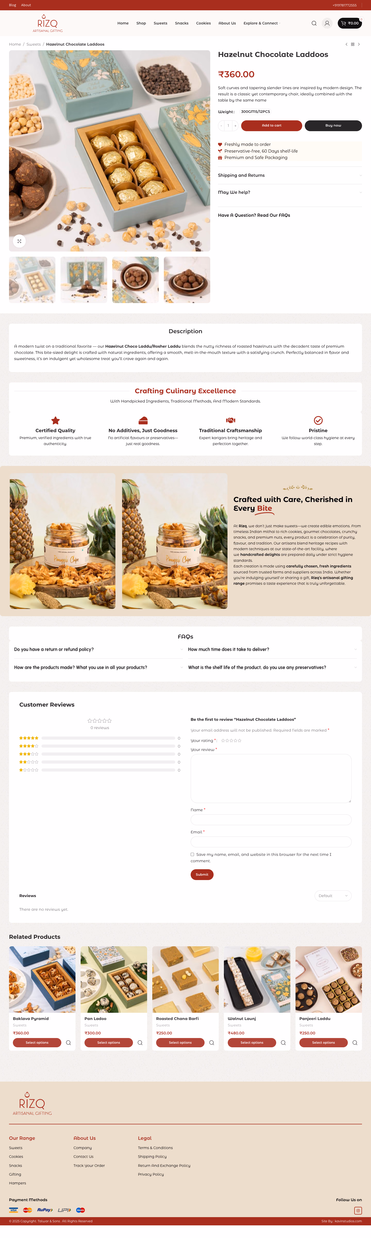 A Rizq product page
