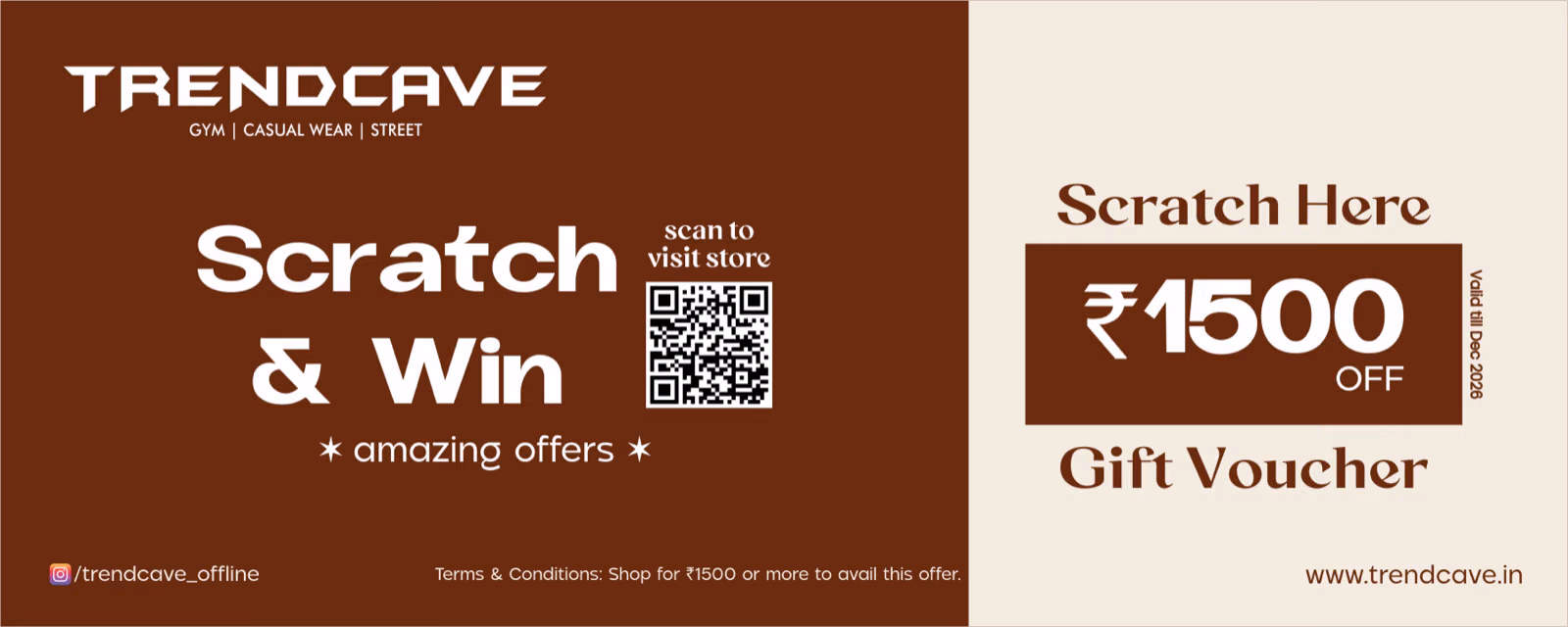 Scratch and win coupon