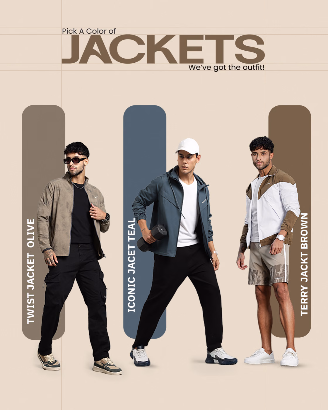 Jackets — pick a colour