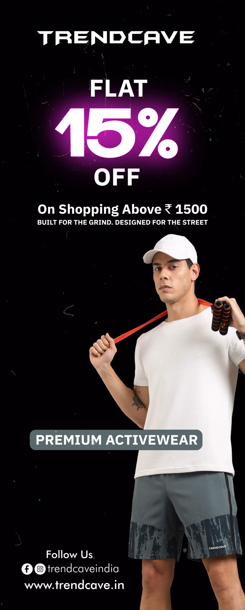 Flat 15% off standee