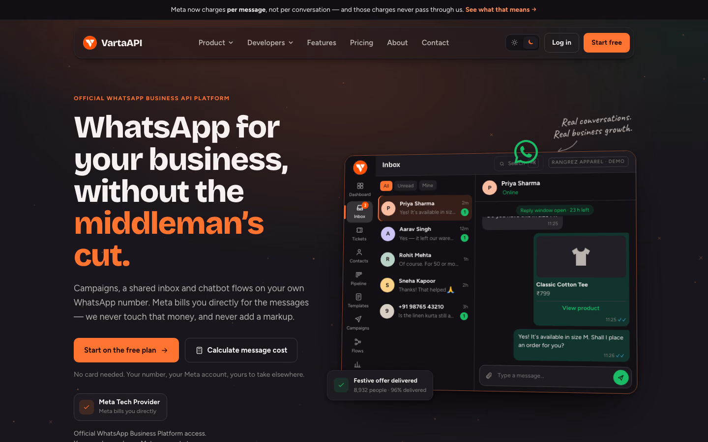 VartaAPI website