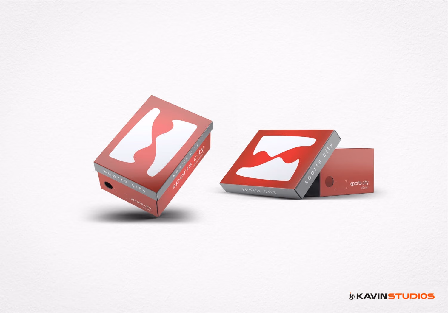 Red gift box packaging