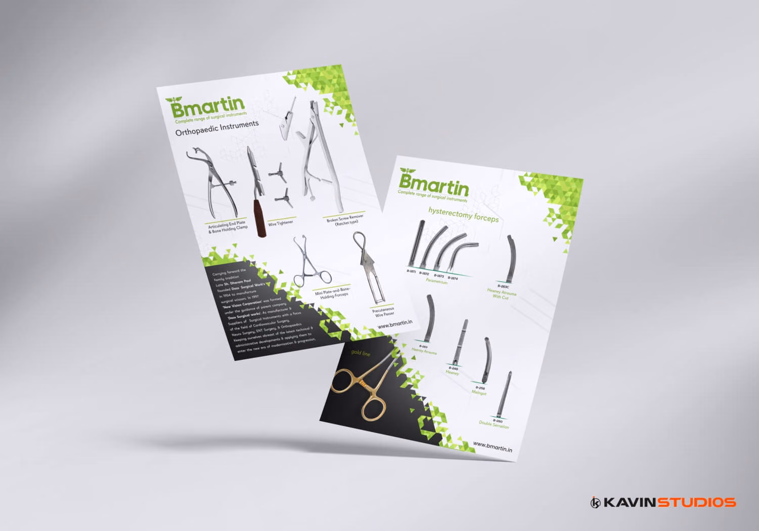 B Martin brochures